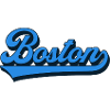 Boston Blue Script Retro