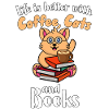 Kaffee-Katzen-Bücher
