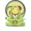 Avocado Karmacado Vegan Meditation Namaste