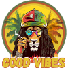 Rasta Lion Good Vibes