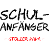 Schulanfänger. Stolzer Papa