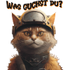 Chat avec casque - Que regardez-vous?