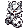 Fußball Katze