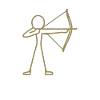 Stick figure bow archery archer