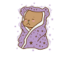 Bär in Kuscheldecke Wald Tier