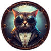 Cat Pilot Steampunk
