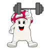 Champignon Bodybuilding Haltère