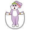Bunny Gymnastics Rope