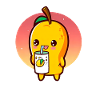 Refreshing mango enjoys mango juice