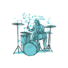 Drummer Father Drumming Drums