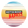 Motocross Badass logo rond