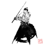 Samurai beendet den Kampf