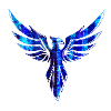 Phoenix.vogel,graffiti,Malerei,blau