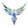 Phoenix,bird,graffiti,painting,blue