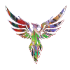 Phoenix,bird,graffiti,painting,blue