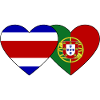 Thaïlande Portugal Flag Heart