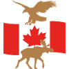 Canada Flag Elk Eagle
