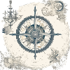 Old nautical chart