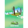 Austria Ski poster
