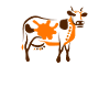 Cow Art Abstract
