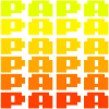 PAPA Retro Gaming 8bit Schriftzug