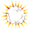 Cartoon Explosion cloud