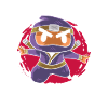 Starker Süßer Ninja