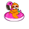 Flamingo Sloth Cocktail