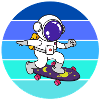 Spaceman, astronaut, rocket