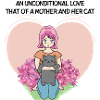 Mother's Day cute cat mother