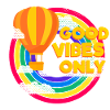 Balloon & Rainbow (Good Vibes)