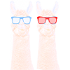 Alpaka Lama Bunt Brille