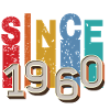 Since 1960 retro