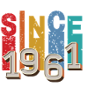 Since 1961 retro