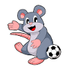 Mouse Soccer Player Soccer