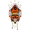 The funny skull face