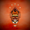 The funny skull face