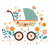 Flowery stroller 8