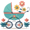 Flowery stroller 7