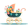 Flowery stroller 10