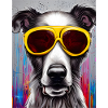 Dog with sunglasses
