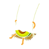 Avocado-Schaukel Halloween Avocado-Geist