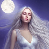 Angel on the moonlight