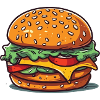 A huge burger