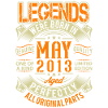 2013 May Birthday Legend
