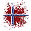 Flag of Norway grunge