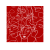 Face line red