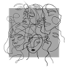 Face line grey
