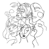 Face line white