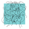 Face line blue